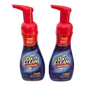 OxiClean MaxForce Laundry Stain Remover Foam 9 fl oz Lot of 2 Pump Dirty Clothes